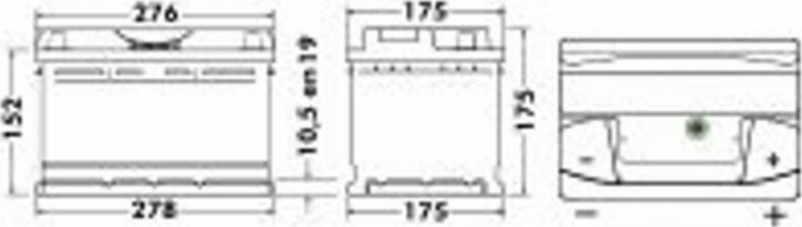 Exide 571 13 - Стартов акумулатор vvparts.bg