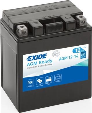 Exide AGM12-14 - Стартов акумулатор vvparts.bg