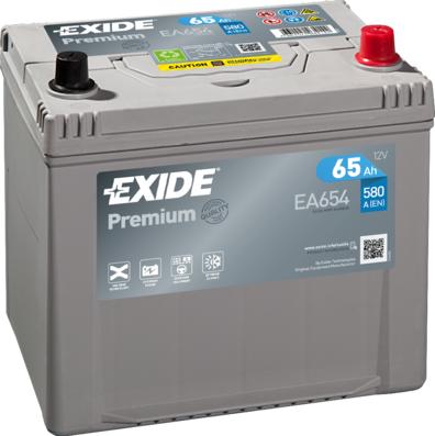 Exide EA654 - Стартов акумулатор vvparts.bg
