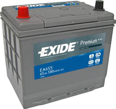 Exide EA655 - Стартов акумулатор vvparts.bg