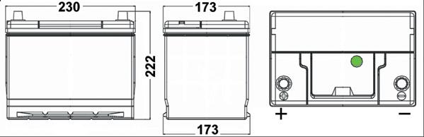 Exide EA655 - Стартов акумулатор vvparts.bg