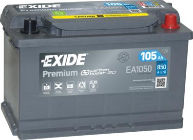 Exide EA1050 - Стартов акумулатор vvparts.bg