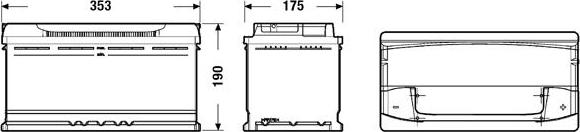 Exide EA1000 - Стартов акумулатор vvparts.bg