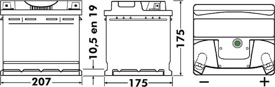 Exide EB443 - Стартов акумулатор vvparts.bg