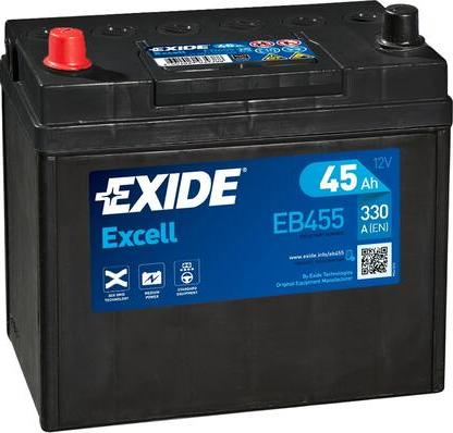 Exide EB455 - Стартов акумулатор vvparts.bg