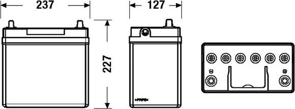 Exide EB456 - Стартов акумулатор vvparts.bg