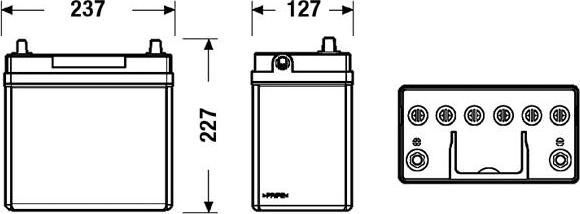 Exide EB457 - Стартов акумулатор vvparts.bg