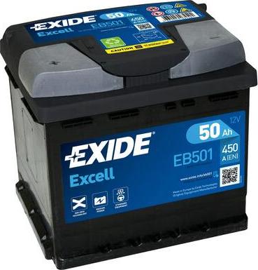 Exide EB501 - Стартов акумулатор vvparts.bg