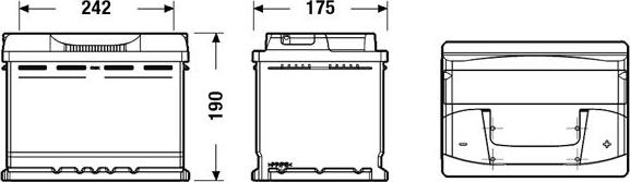 Exide EB620 - Стартов акумулатор vvparts.bg