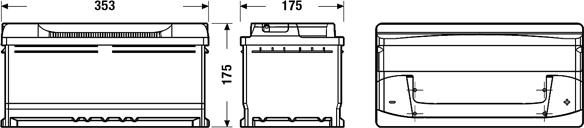 Exide EB852 - Стартов акумулатор vvparts.bg