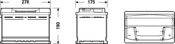 Exide EB740 - Стартов акумулатор vvparts.bg