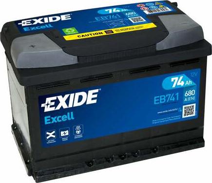 Exide EB741 - Стартов акумулатор vvparts.bg