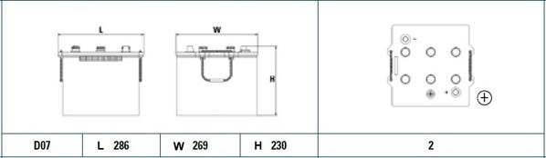 Exide EF1257 - Стартов акумулатор vvparts.bg