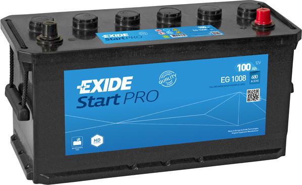 Exide EG1008 - Стартов акумулатор vvparts.bg