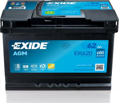 Exide EK620 - Стартов акумулатор vvparts.bg