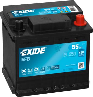 Exide EL550 - Стартов акумулатор vvparts.bg