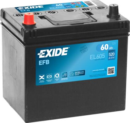 Exide EL605 - Стартов акумулатор vvparts.bg