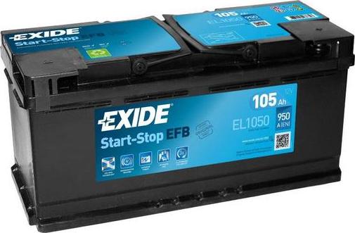 Exide EL1050 - Стартов акумулатор vvparts.bg