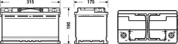 Exide EL800 - Стартов акумулатор vvparts.bg