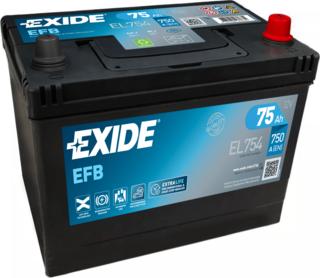 Exide EL754 - Стартов акумулатор vvparts.bg