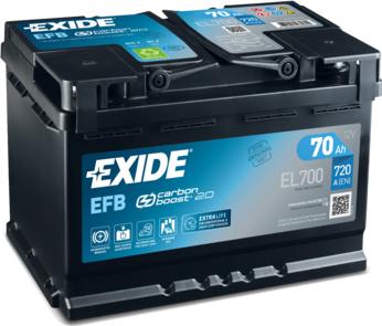 Exide EL700 - Стартов акумулатор vvparts.bg
