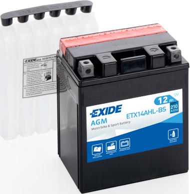 Exide ETX14AHL-BS - Стартов акумулатор vvparts.bg