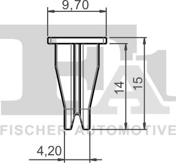 FA1 10-60002.25 - Клипс (щипка), декоративна / предпазна лайсна vvparts.bg