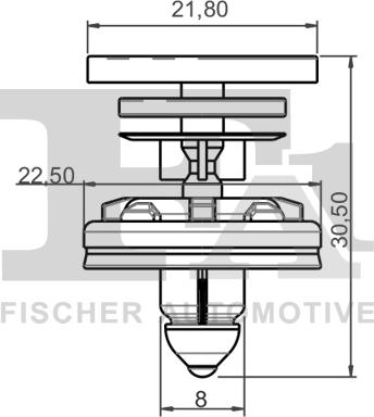 FA1 11-40022.5 - Зегерка / щипка интериорни кори vvparts.bg