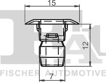 FA1 11-60018.25 - Клипс (щипка), декоративна / предпазна лайсна vvparts.bg