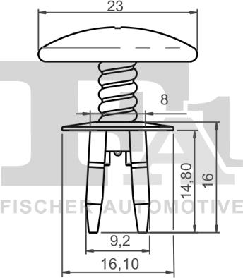 FA1 11-30004.25 - Клипс (щипка), декоративна / предпазна лайсна vvparts.bg