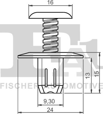 FA1 11-30007.10 - Клипс (щипка), декоративна / предпазна лайсна vvparts.bg