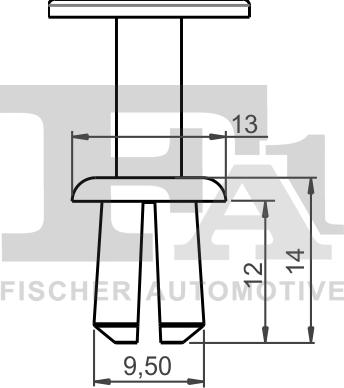 FA1 11-20027.25 - Клипс (щипка), декоративна / предпазна лайсна vvparts.bg