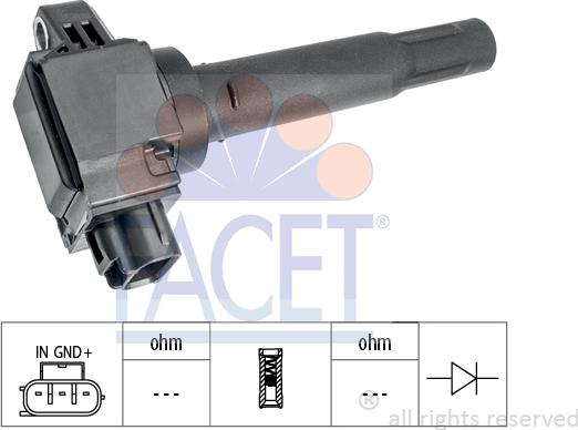 FACET 9.6521 - Запалителна бобина vvparts.bg