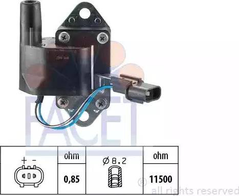 FACET 9.6184 - Запалителна бобина vvparts.bg