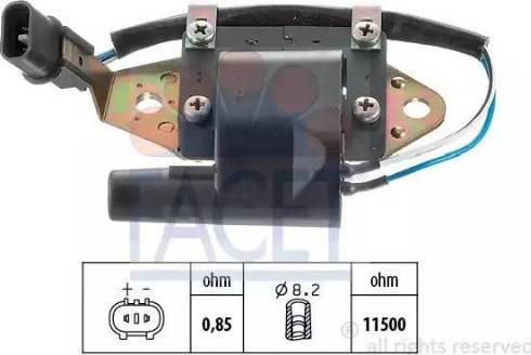 FACET 9.6183 - Запалителна бобина vvparts.bg