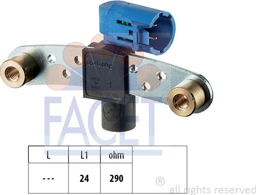 FACET 9.0545 - Импулсен датчик, колянов вал vvparts.bg