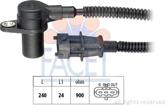 FACET 9.0560 - Импулсен датчик, колянов вал vvparts.bg