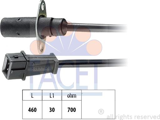 FACET 9.0001 - Импулсен датчик, колянов вал vvparts.bg