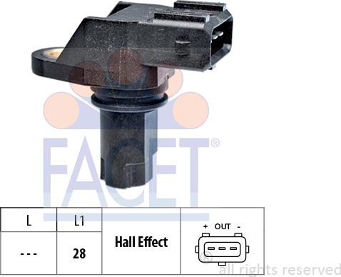 FACET 9.0349 - Импулсен датчик, колянов вал vvparts.bg