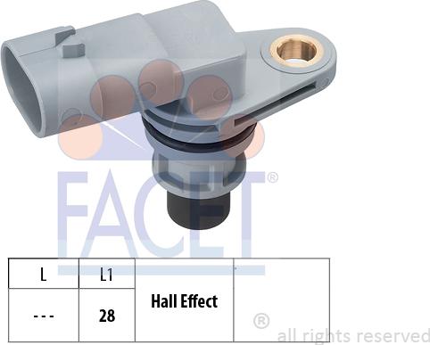 FACET 9.0380 - Импулсен датчик, колянов вал vvparts.bg