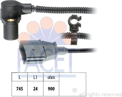 FACET 9.0267 - Импулсен датчик, колянов вал vvparts.bg