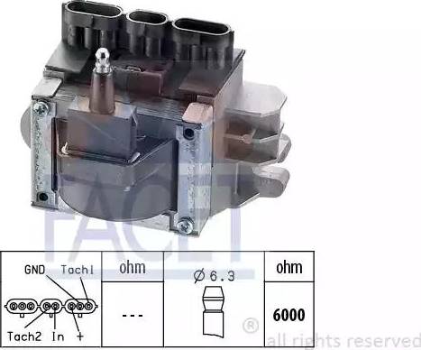 FACET 9.8104 - Запалителна бобина vvparts.bg