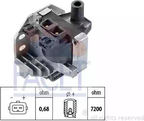 FACET 9.8106 - Запалителна бобина vvparts.bg