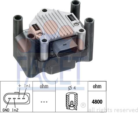 FACET 9.8120 - Запалителна бобина vvparts.bg