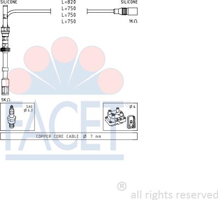 FACET 4.9489 - Комплект запалителеи кабели vvparts.bg