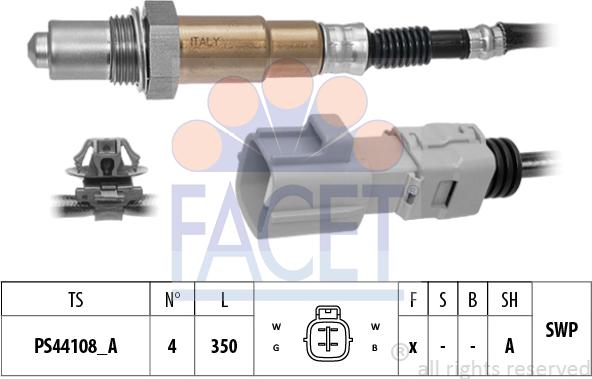 FACET 10.8556 - Ламбда-сонда vvparts.bg