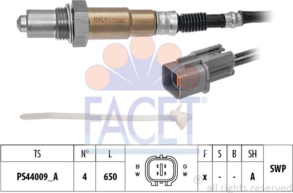 FACET 10.8550 - Ламбда-сонда vvparts.bg