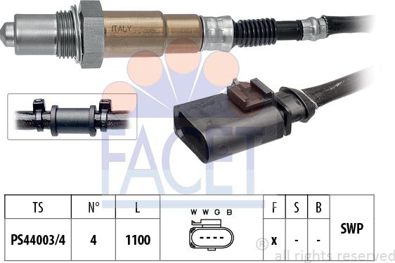 FACET 10.8503 - Ламбда-сонда vvparts.bg