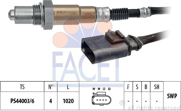 FACET 10.8507 - Ламбда-сонда vvparts.bg