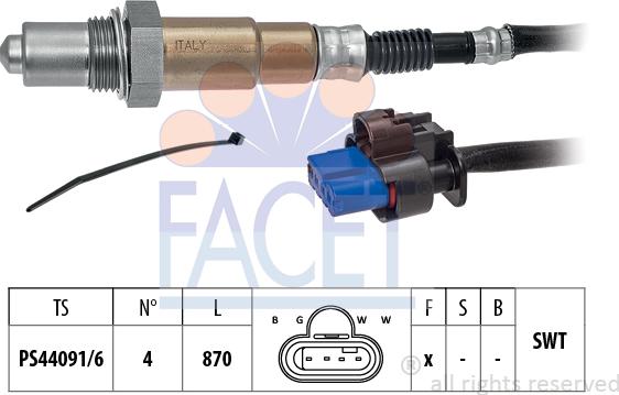 FACET 10.8511 - Ламбда-сонда vvparts.bg